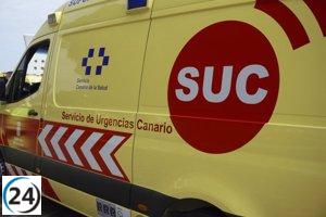 Motociclista gravemente herido tras caída en Caleta de Famara, Lanzarote.