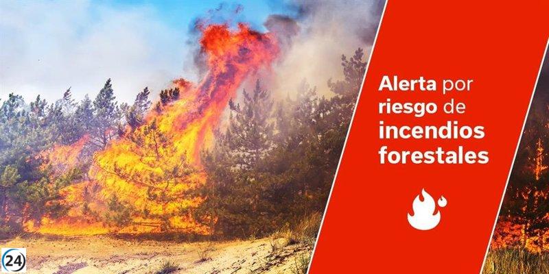 Las Islas Canarias activan alerta por incendios y prealerta por altas temperaturas desde este jueves.