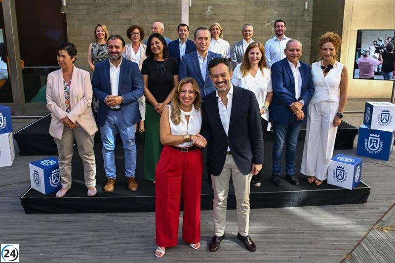 CC y PP celebran dos años en el Cabildo de Tenerife y prometen avanzar en movilidad, vivienda y atención social.