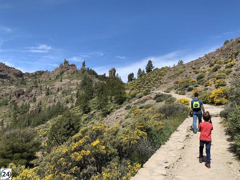 Gran Canaria propone una ecotasa para preservar el Roque Nublo.