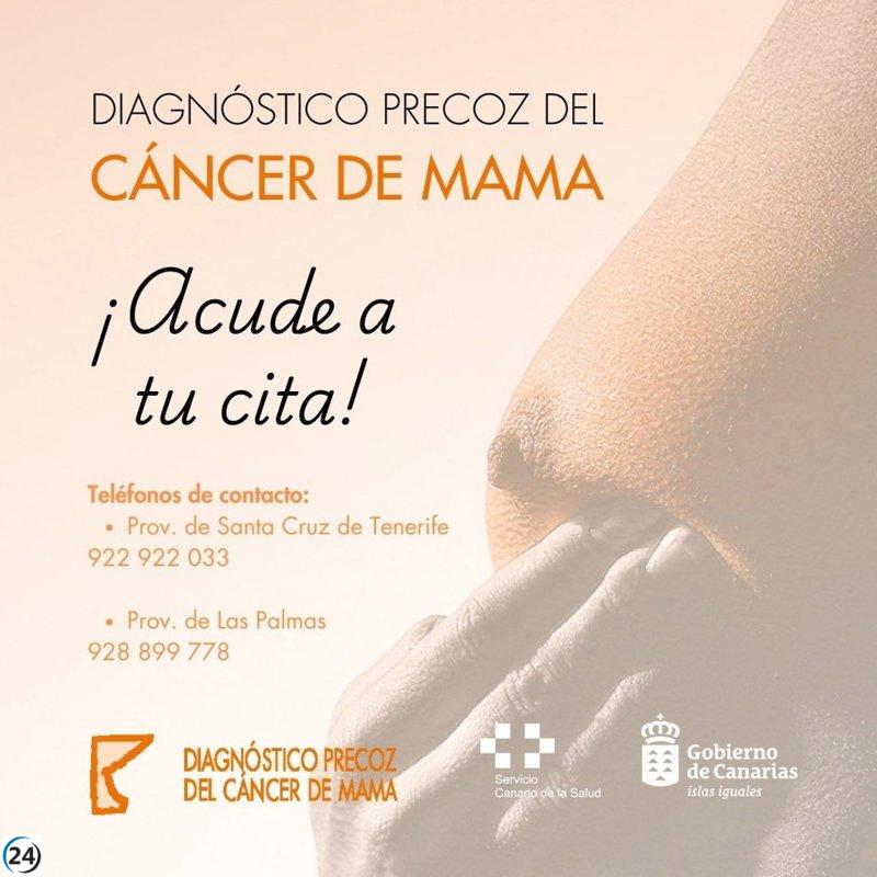 Canarias enfatiza la necesidad de exámenes regulares para la detección temprana del cáncer de mama.