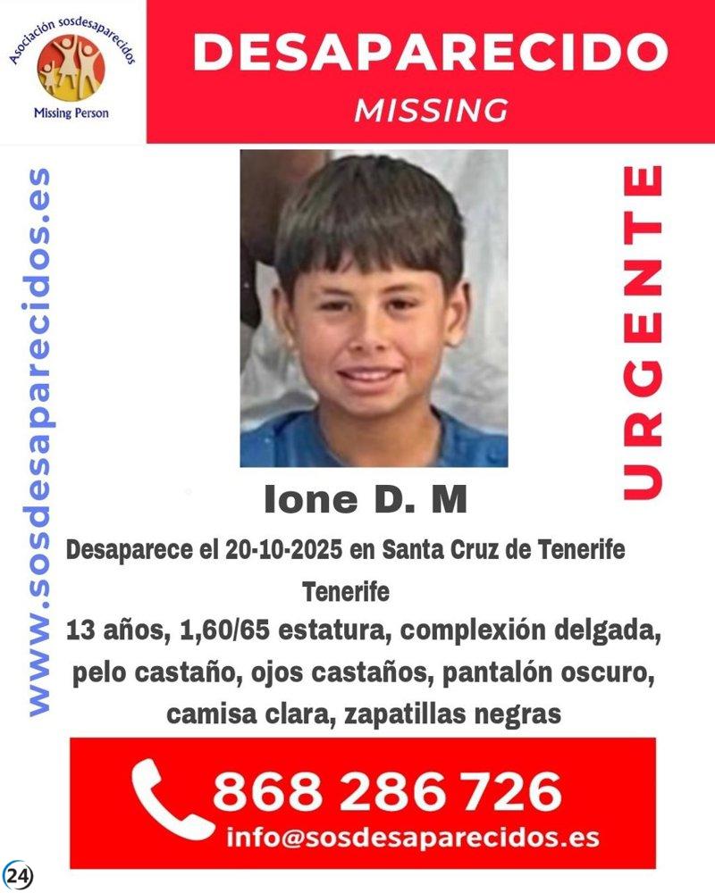 Se activa la búsqueda de un adolescente desaparecido en Santa Cruz de Tenerife.