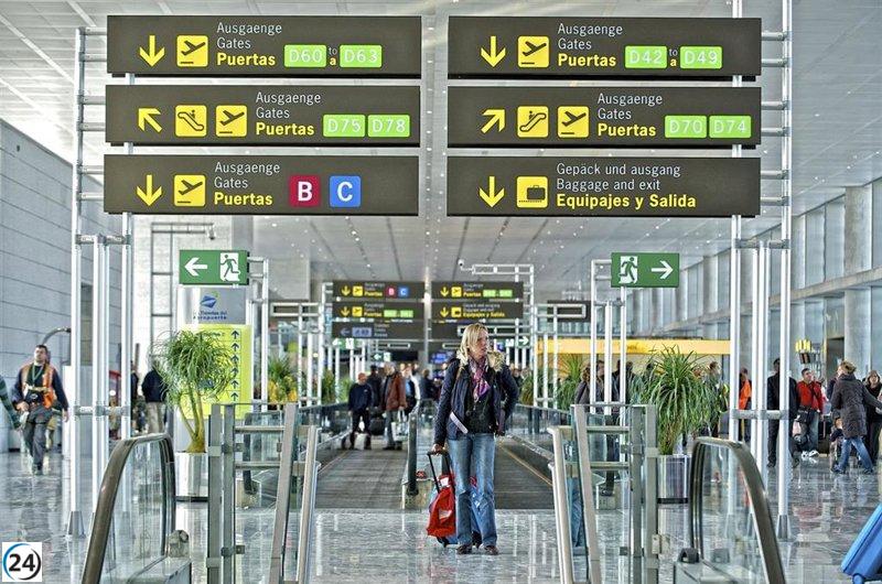 Este domingo, los aeropuertos de Canarias reducirán su actividad a 1.346 vuelos, un descenso del 13,1%.