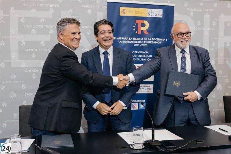 Invertidos más de 18 millones en red de agua regenerada y balsa en Guía de Isora.