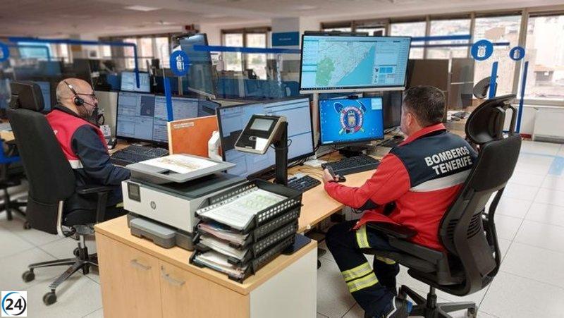 Persona sufre intoxicación grave tras incendio en vivienda de Tenerife.
