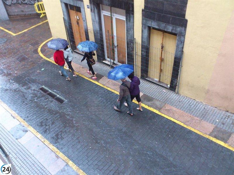 Alerta por lluvias en islas occidentales y Gran Canaria, declarada por el Gobierno de Canarias.