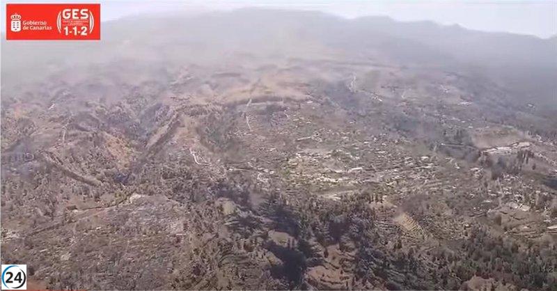 El incendio en La Palma controlado y en nivel 1.
