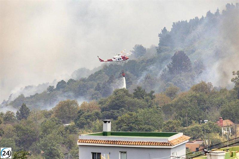 El Gobierno canario estima controlar el incendio de Tenerife este jueves.