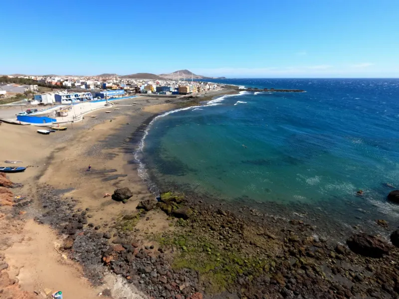 La playa del Burrero, un remanso de paz en Gran Canaria