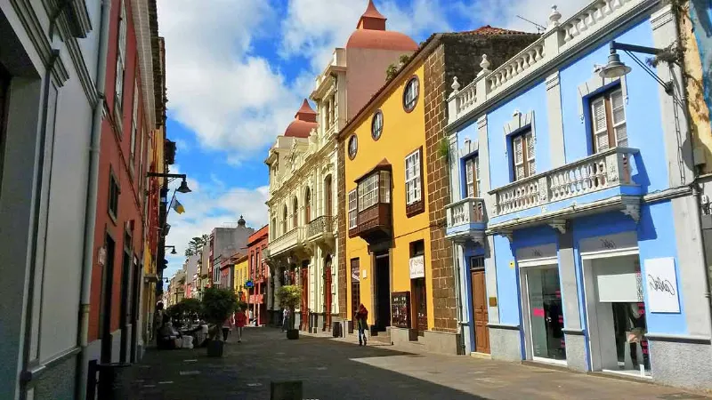 Los hermosos edificios colonial de la isla de Tenerife
