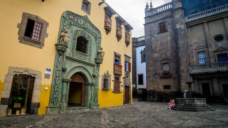 Los detalles arquitectónicos de la Casa de Colón en Las Palmas de Gran Canaria