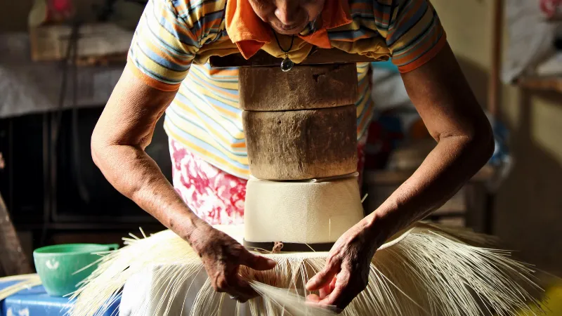 Los únicos sombreros en Canarias: la paja toquilla